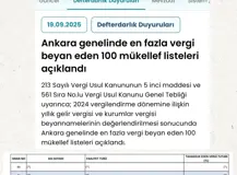 Av. Sibel ÖZTÜRK, Üçüncü Defa “Ankara İli Vergi Rekortmenleri” Listesinde Yer Almıştır.
